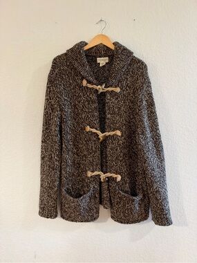 Ralph Lauren Denim & Supply Chunky Cozy Knit Fisherman Cardigan Sweater L Fall
